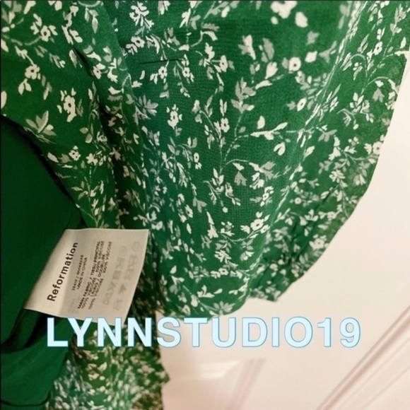 New 💚Reformation Cammi Dress Parsley - Picture 4 of 4